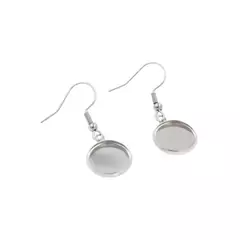ARITOS AROS COLGANTE PARA RELLENO PLATEADOS (PAR)