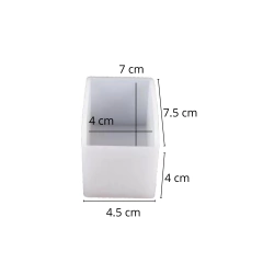 MOLDE SILICONA 4CM RECTANGULO PROF 4 X 7 CM - comprar online