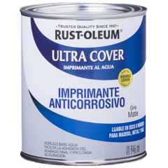 Esmalte Acrilico base agua Imprimante anticorrosivo Ultra Cover 946ml