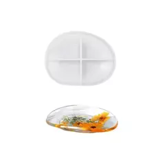 MOLDE SILICONA PLATO BANDEJA JABONERA OVALADO