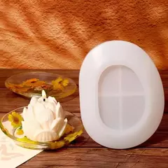 MOLDE SILICONA PLATO BANDEJA JABONERA OVALADO en internet