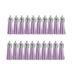 BORLA FLECO GAMUZA - COLOR LILA X20 U.