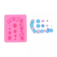 MOLDE SILICONA 25 MINI BURBUJAS DECO