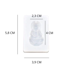 MOLDE SILICONA MINI BUDA GUANYIN - comprar online