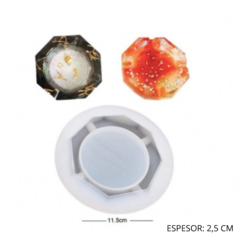 MOLDE SILICONA CENICERO CIRCULAR - comprar online