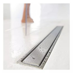 REJILLA DESAGUE LINEAL 60X10CM TAPA LISA ACERO INOX CON BORDE en internet