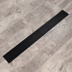 REJILLA DESAGUE LINEAL 60X8CM ACERO INOX NEGRO SIN BORDE - 240860 en internet