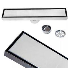 REJILLA DESAGUE LINEAL 70X10CM TAPA LISA ACERO INOX SIN BORDE