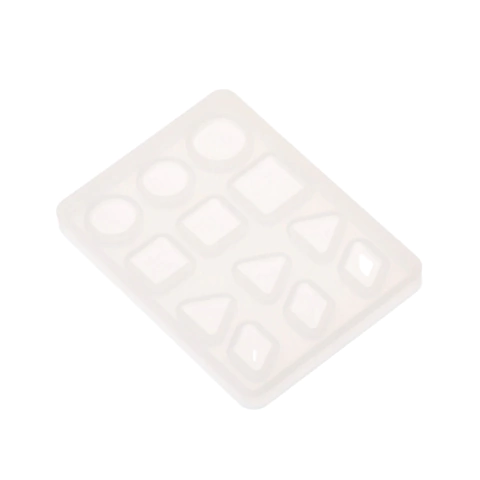 MOLDE SILICONA MINI PLANCHA 12 FIGURAS GEOMETRICAS
