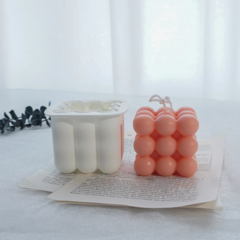 MOLDE SILICONA CUBO BURBUJAS MAX