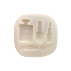 MOLDE SILICONA PLANCHA 5 FORMAS MAQUILLAJE - TRANSPARENTE - comprar online