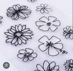 PLANCHA SELLOS DE SILICONA 12 FLORES - Doctor Obra Flores
