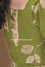 Vestido Midian Verde Midi em Linho, Viscose e Algodão bordado - loja online
