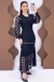Vestido Tule Preto Midi e com Detalhes em Guipir - Lançamento Kalikay Modas - comprar online