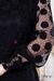 Imagem do Vestido Com Ziper Paula em Tule Preto Midi e com Detalhes em Guipir