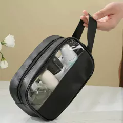 Kit 3 Necessaires Transparentes - Preto - Viare | Tudo para a sua Viagem!