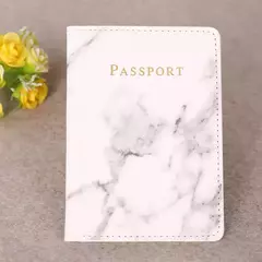 Porta Passaporte Mármore Branco - comprar online