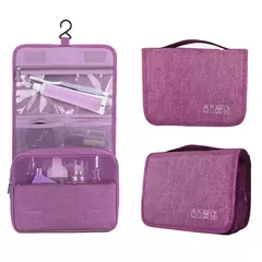 Necessaire Basic Care com Gancho - Roxo - Viare | Tudo para a sua Viagem!