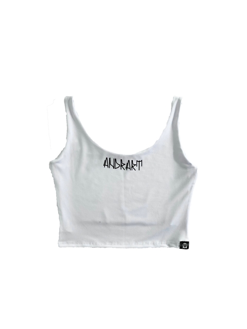 Cropped ANDRART Pixo III Regata Branco