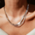 Colar cobra luxo feminino em aço Inoxidável na internet