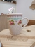 Caneca de porcelana flores rosa - comprar online