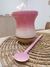 Kit cuia e Bomba Bicolor Degrade Rosa Claro e Branca Perolada - comprar online