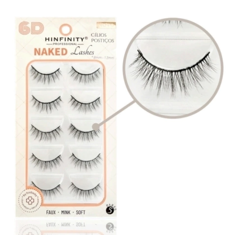 Cílios Postiços - Naked Lashes - Hinfinity- NK089
