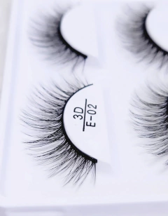 Cílios Postiços 3D E-02 - CILIOS EXPRESS