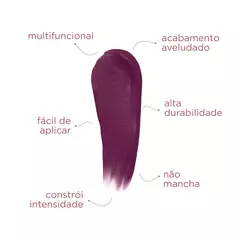 BE PEACH Blush e batom - Cor Mulberry - Bruna Malheiros - comprar online