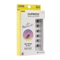 MAQUIAGEM CILIOS POSTIÇOS AUTOCOLANTES ImPRESS PRESS-ONFALSIES – KISS NEW YORK KIT - CILIOS EXPRESS