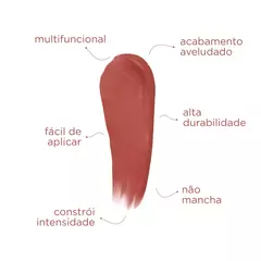 BE PEACH Blush e batom - Cor Peach - Bruna Malheiros - comprar online
