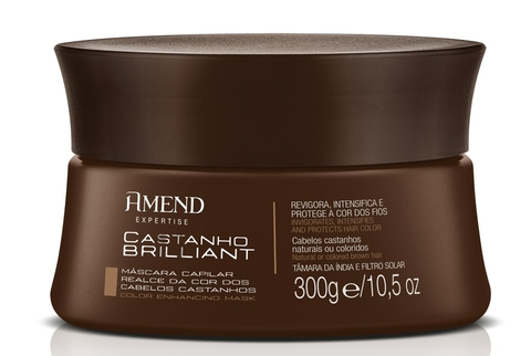 MASCARA AMEND CASTANHO BRILLIANT 300G CABELOS CASTANHOS