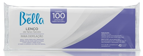 PAPEL PARA DEPILACAO DEPIL BELLA C/100 FOLHAS FIBRA NATURAL