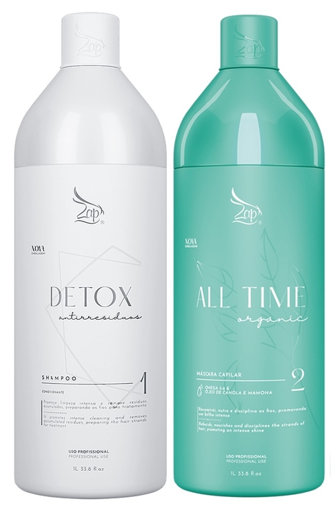 Escova Progressiva Organica Zap All Time 2x1L