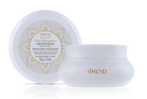 MASCARA AMEND MILLENAR OLEOS MARROQUINOS 300G HAIR BUTTER