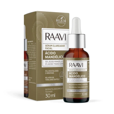 Serum Facial Clareador Raavi Acido Mandelico 30ml