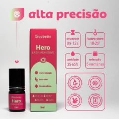 Cola para Extensao de Cilios Sobelle Hero 3ml - BelaBelleza