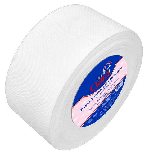 PAPEL PARA DEPILACAO SANTA CLARA ROLO 50MT PERLON GRAM 80