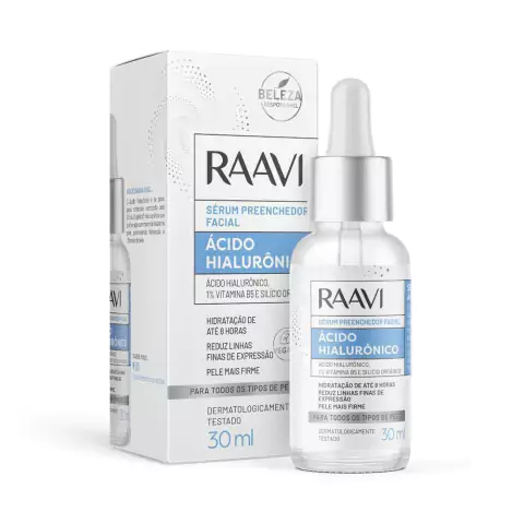Serum Facial Raavi Preenchedor Acido Hialuronico 30ml