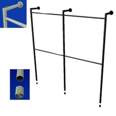 Arara Parede L Dupla 2mt X 2,40mt Pintada - SMexpositores