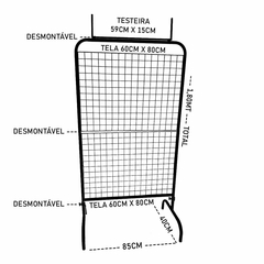 Biombo Desmontável para Evento, loja com testeira - comprar online