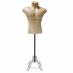 Busto Masculino Com Pedestal Retrô