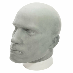 Cabeça Masculina Aveludada Cinza Concreto Premium - comprar online