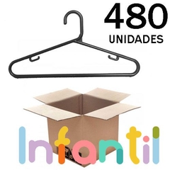 Caixa Cabide Infantil Plástico 480 unidades
