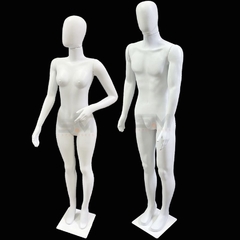 Casal Manequim Plástico Branco ST