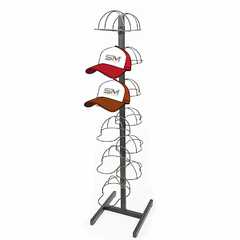 Expositor Totem Boné, expositor para 12 bonés Hg