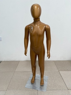 Imagem do Manequim Infantil Auto Brilho Cabeça Ovo + Base