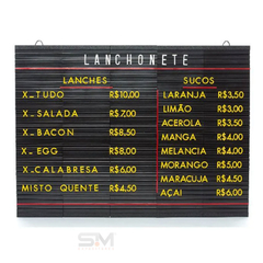 TABELA DE PREÇO letreiro 70 x 51