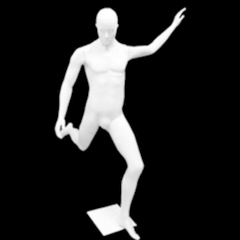 Manequim Masculino Jogador Futebol em Plástico na internet