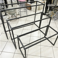 Conjunto Mesa exposição 3 peças, Kit mesa de shopping